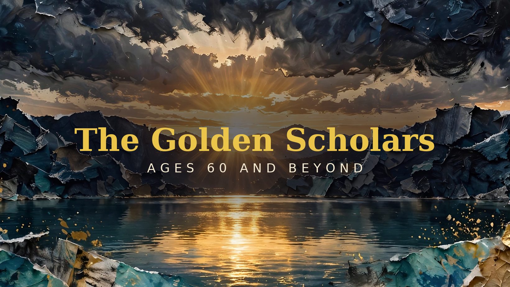 Warm gold abstract artwork for The Golden Students