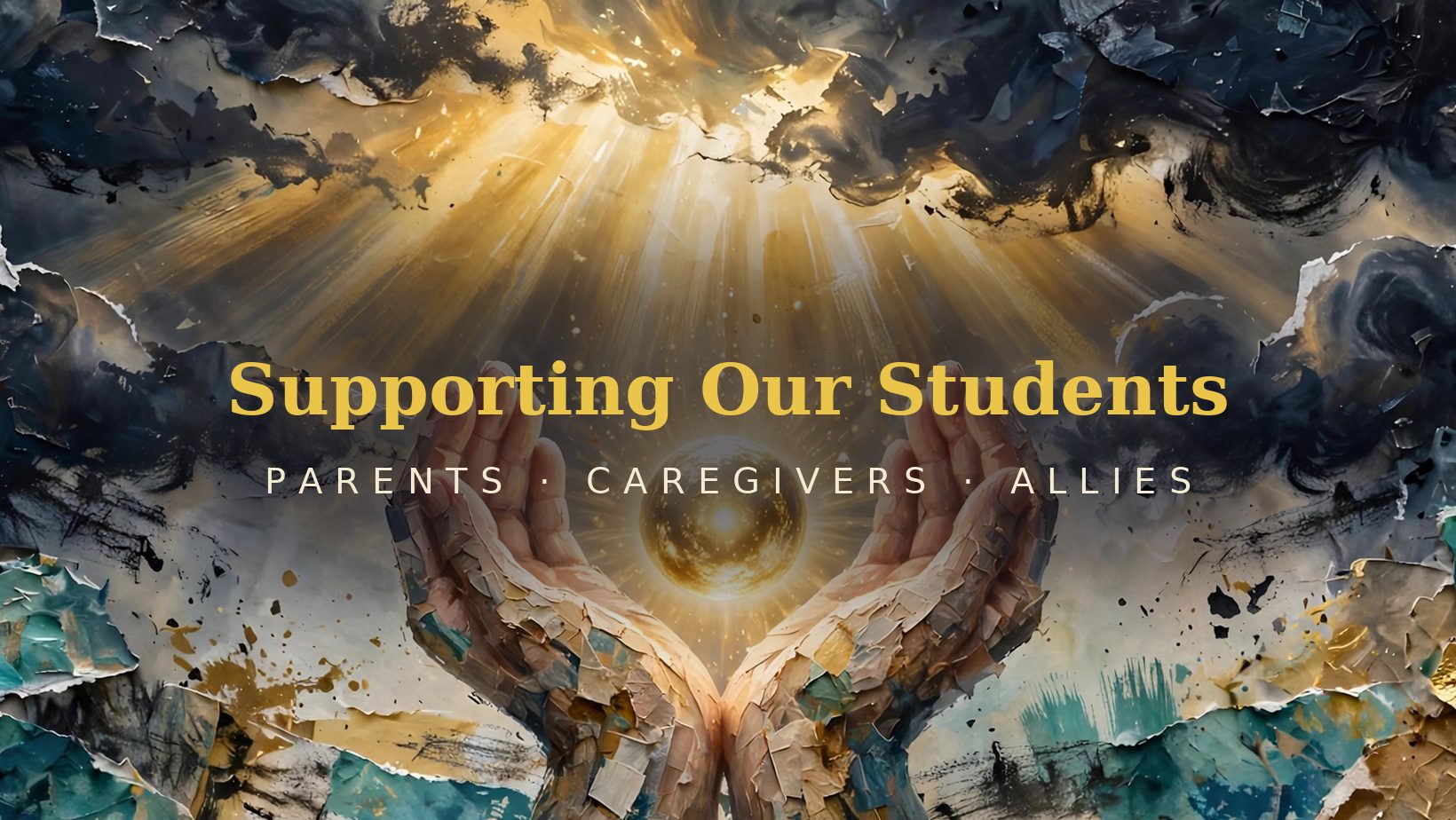 Supportive community artwork for Supporting Our Students